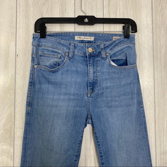 Mavi Jeans Larissa Mid Rise Flounce Fashion Flare Raw Hem Jeans size 27 - Picture 4 of 9